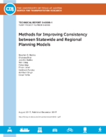 Methods for Improving Consistency between Statewide and Regional Planning Models