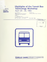 Highlights of the Transit Bus Technology Workshop  April 2930 1982