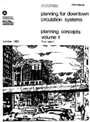 Planning for Downtown Circulation Systems Volume 1 Planning Concepts