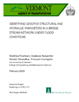 Identifying Sensitive Structural and Hydraulic Parameters in a BridgeStream Network Under Flood Conditions