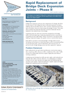 Rapid Replacement of Bridge Deck Expansion Joints  Phase II Tech Transfer Summary