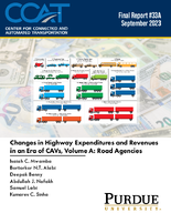 Changes in Highway Expenditures and Revenues in an Era of CAVs  Part A Road Agencies
