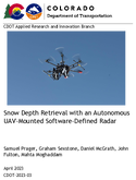Snow Depth Retrieval with an Autonomous UAVMounted SoftwareDefined Radar