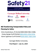 Transforming Transportation Planning and Policy for Safety