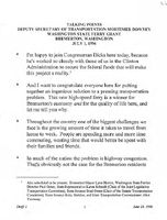 Deputy Secretary of Transportation Mortimer Downey Speeches July 1996