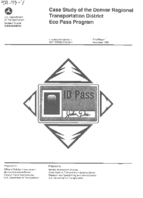 Case Study of the Denver Regional Transportation District Eco Pass Program