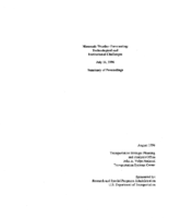Mesoscale weather forecasting  technological and institutional challenges July 16 1996 summary of proceedings