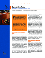 Eyes on The Road Developing A Dynamic Model Of Driver Vision  fact sheet