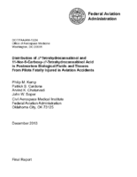 Distribution of 9Tetrahydrocannabinol and 11Nor9Carboxy9Tetrahydrocannabinol Acid in Postmortem Biological Fluids and Tissues from Pilots Fatally Injured in Aviation Accidents