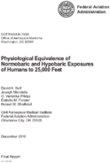 Physiological Equivalence of Normobaric and Hypobaric Exposures of Humans to 25000 Feet