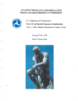 Aviation Modeling and Simulation Needs and Requirements Workshop January 2728 1999