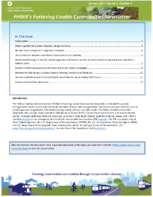 FHWAs Fostering Livable Communities Newsletter  January 2017