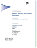 Infield Welding and Coating Protocols