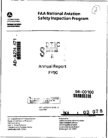 FAA National Aviation Safety Inspection Program  Annual Report FY90