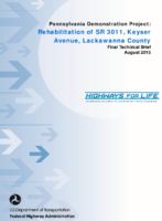 Pennsylvania Demonstration Project Rehabilitation of SR 3011 Keyser Avenue Lackawanna County