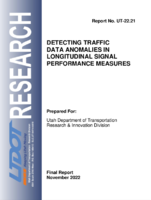 Detecting Traffic Data Anomalies in Longitudinal Signal Performance Measures