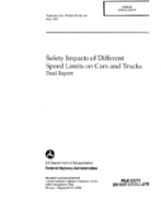 Safety impacts of different speed limits on cars and trucks  final report