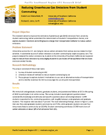 Reducing Greenhouse Gas Emissions from Student Commuting Research Brief
