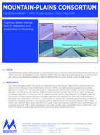 Highway Safety Manual Part D Validation and Application in Wyoming Research Brief