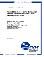 Precast Prestressed Concrete Pavement to Abate Settlement Problems Under Bridge Approach Slabs