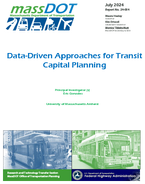 DataDriven Approaches for Transit Capital Planning