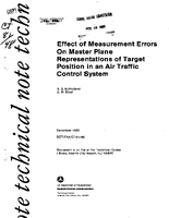 Effect of Measurement Errors on Master Plane Representations of Target Position in an Air Traffic Control System