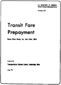 Transit Fare Prepayment