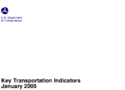 Key Transportation Indicators January 2005