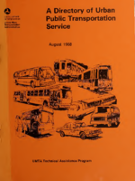 A Directory of Urban Public Transportation Service August 1988