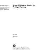 Visual 3D Weather Display for Preflight Planning