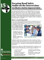 Focusing Road Safety Audits on the Intersection An Effective Tool for Improved Safety Issue Briefs vol 15