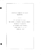 Interstate Commerce Commision Report of the Accident  Investigation Occuring on the HUDSON AND MANHATTAN RAILROAD JERSEY CITY NJ