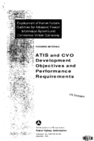 ATIS and CVO Development Objectives and Performance Requirements