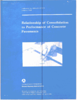 Relationship of Consolidation to Performance of Concrete Pavements