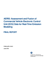 AERIS Assessment and Fusion of Commercial Vehicle Electronic Control Unit ECU Data for RealTime Emission Modeling