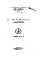Part 99 Mode Of Citation Of Regulations