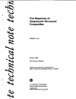 Fire Response of Geopolymer Structural Composites