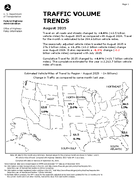 Traffic Volume Trends August 2025