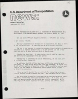 Remarks Prepared for Delivery by US Secretary of Transportation Neil Goldschmidt Ridesharing Awards Program