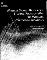 Wireless Shared Resources Sharing RightOfWay for Wireless Telecommunications Guidance on Legal and Institutional Issues