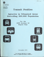 Transit Profiles Agencies in Urbanized Areas Exceeding 200000 Population  For the 1990 Section 15 Report Year