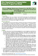 District Highway Maintenance Research OnCall Task 2 Evaluation of New Technologies for Tracking the Distribution of Deicing Materials Fact Sheet