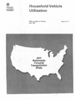 Household Vehicle Utilization 1977 Nationwide Personal Transportation Study Report 5