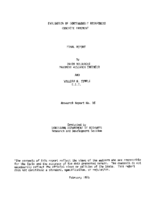 Evaluation of continuously reinforced concrete pavement  final report