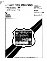 Retroreflective Requirements for Traffic Signs  A STOP Sign Case Study