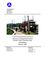 Lowell National Historical Park alternative transportation system historic trolley planning study