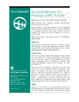 Structural Behavior of A Prototype UHPC PiGirder  techbrief