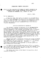 Interstate Commerce Commision Report of the Accident  Investigation Occuring on the CHICAGO MILWAUKEE ST PAUL AND PACIFIC RAILROAD KINGSTON IL