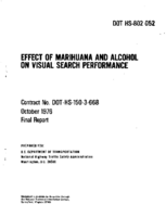 Effect of Marihuana and Alcohol on Visual Search Performance