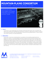 Optimize the Work Zone Safety with Spatial Information Technology and Eye Tracker Research Brief
